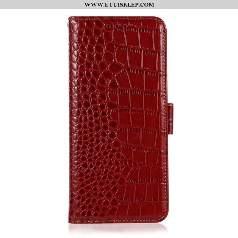 Etui Folio do Samsung Galaxy M33 5G Rfid W Stylu Krokodyla